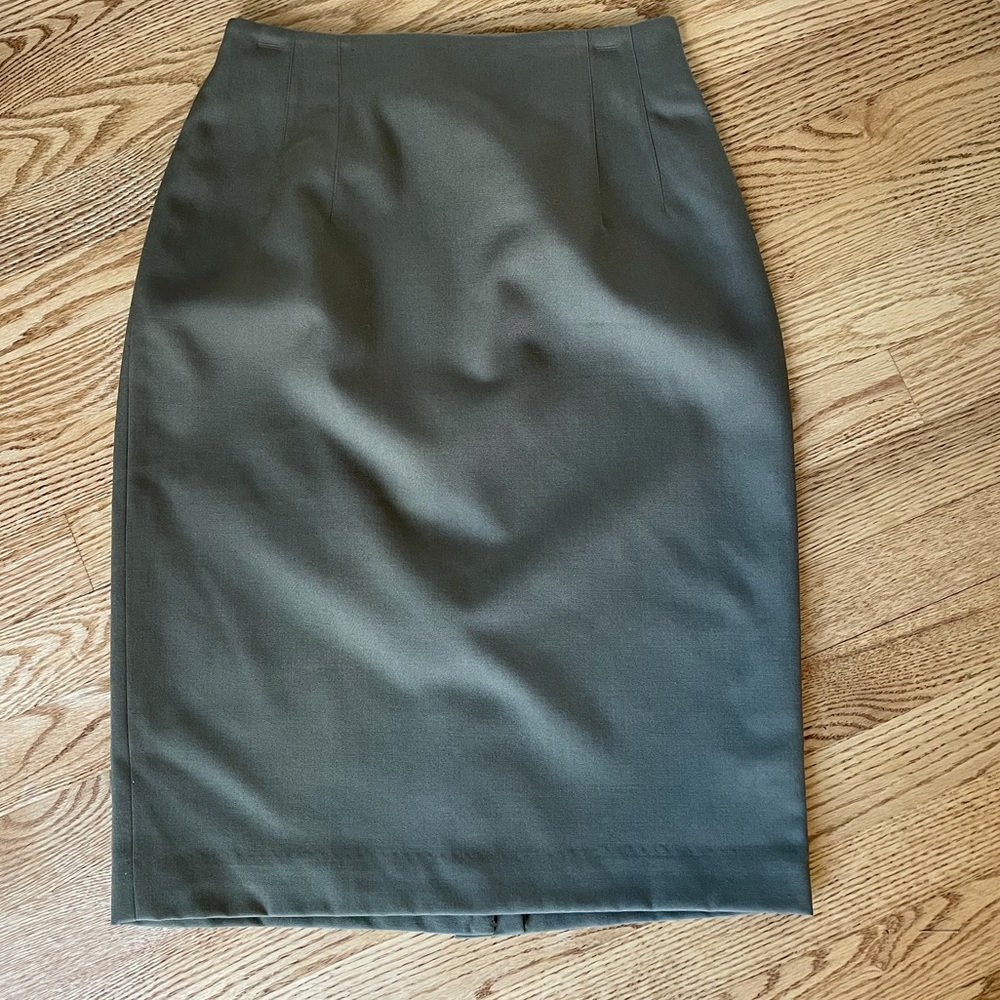 Ellen Tracy wool high waisted pencil skirt